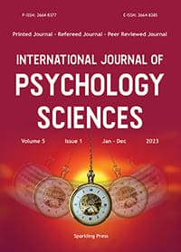 International Journal of Psychology Sciences Cover Page